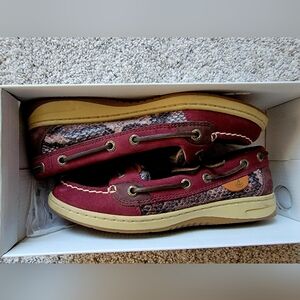 Sperry Angelfish Python Wine 6